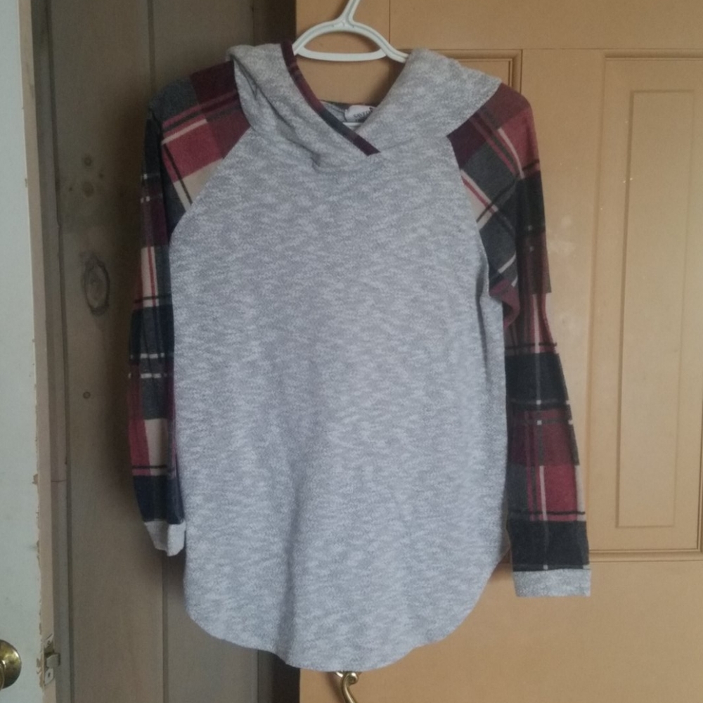 Saved by the Dress Plaid Hoodie S